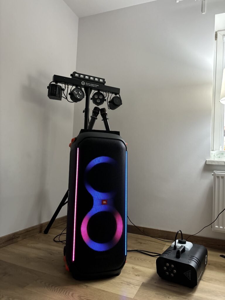 Zestaw imprezowy JBL z oświetleniem