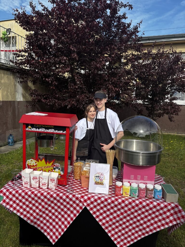 Stoisko z popcornem i watą cukrową - wynajem